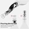 Wine Aerator Pourer Set, Pressure Bottle Opener, Pour Spout,Stoppers, Ring, Wine Foil Cutter