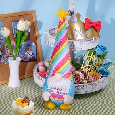Spring Lavender Faceless Doll Dwarf Elderly Doll Desktop Decoration Ornament, Giving Easter Gifts To Friends And Family
