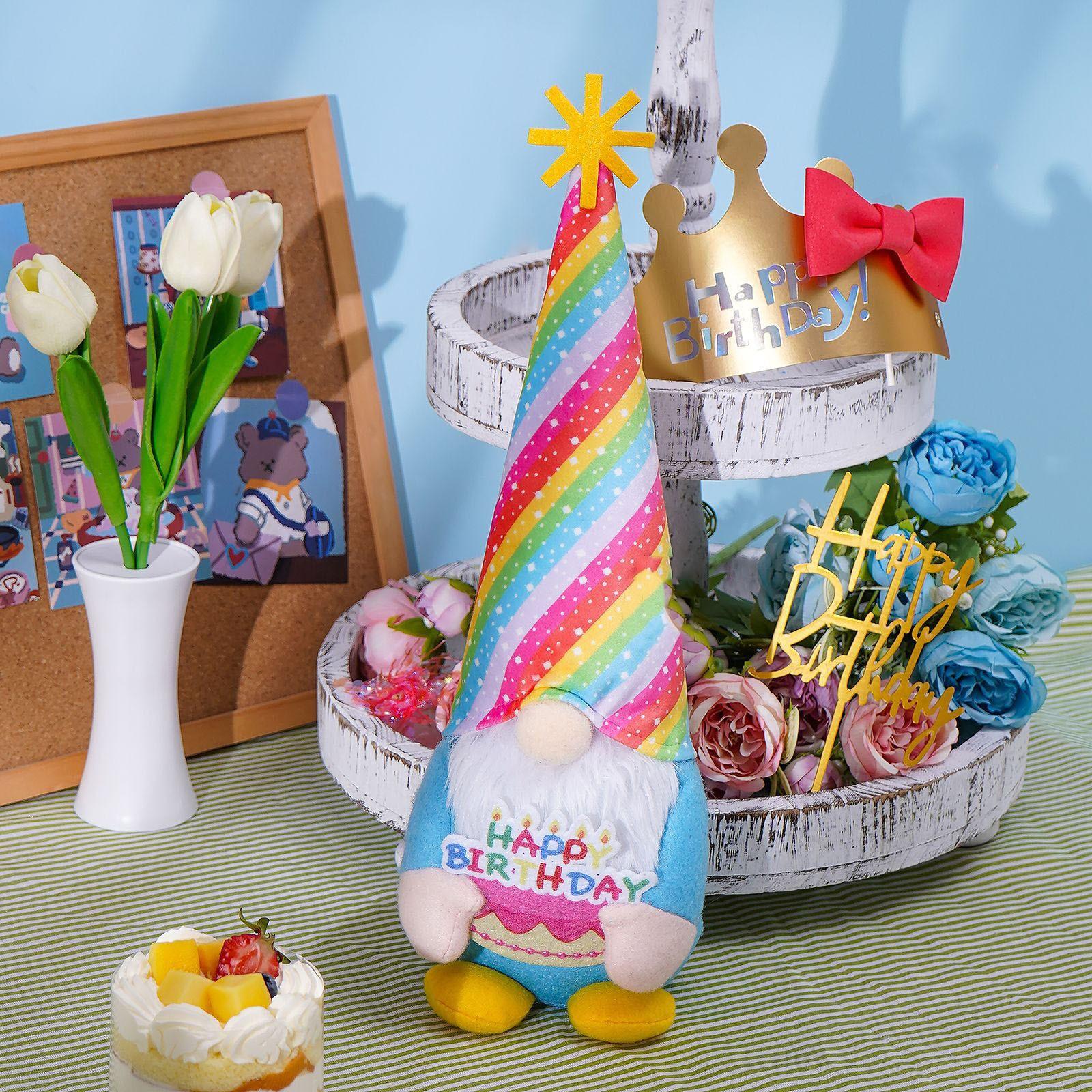 

Весенняя лавандовая безликая кукла, карликовая пожилая кукла, украшение для рабочего стола, дарение пасхальных подарков друзьям и семье One Size