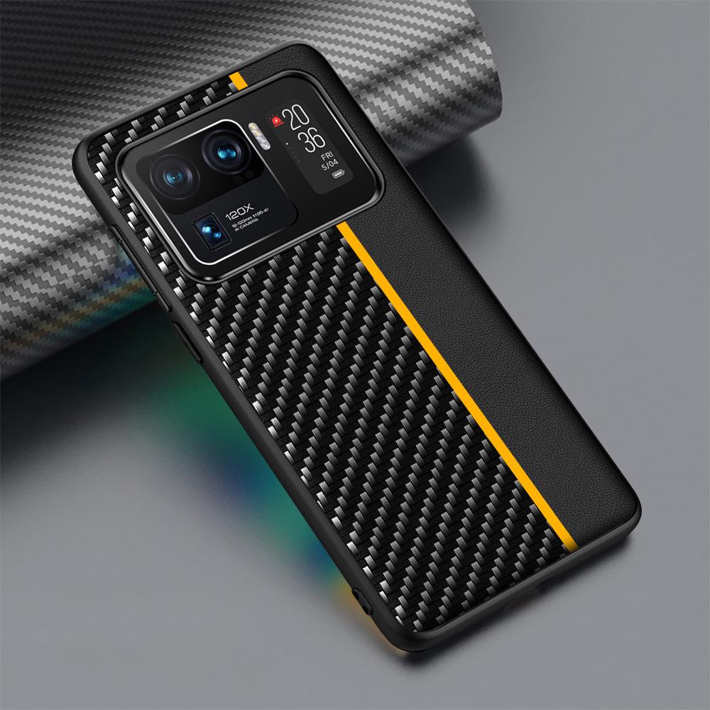 Xiaomi 13Ultra Carbon Fiber Pattern Kevlar Anti-Fall Leather Case for Xiaomi 11Pro