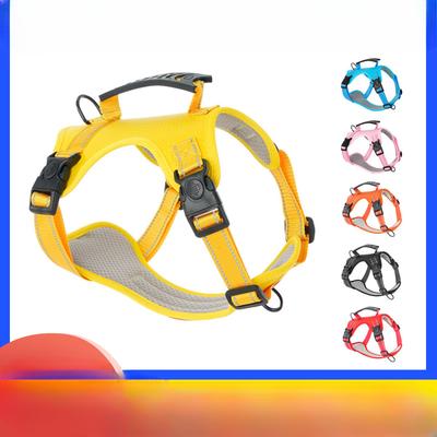 Adjustable Dog Chest Strap Vest Style Night Reflective Corgi Shiba Inu Medium and Large Dog Walking Pet Traction Rope