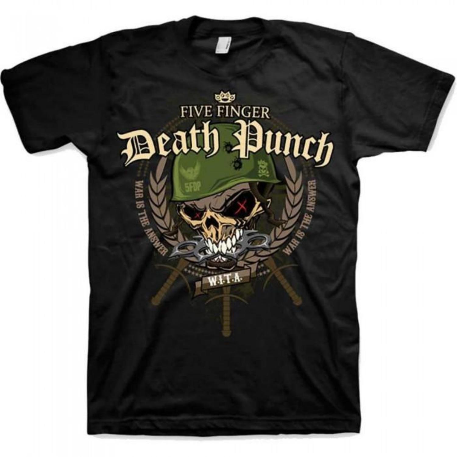 Five Finger Death Punch Unisex Adult War Head T-Shirt S