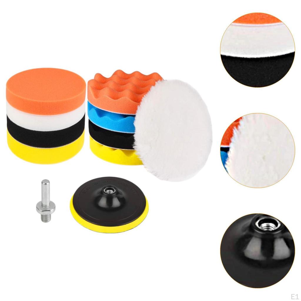 11x Car Polishing Sponge Pad Kits Applicators Pads Set 3 Inch Detailing Cleaning