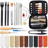 Hand-Stitched Leather Goods DIY Sewing Kit: 33-Piece Set for Making Leather Items