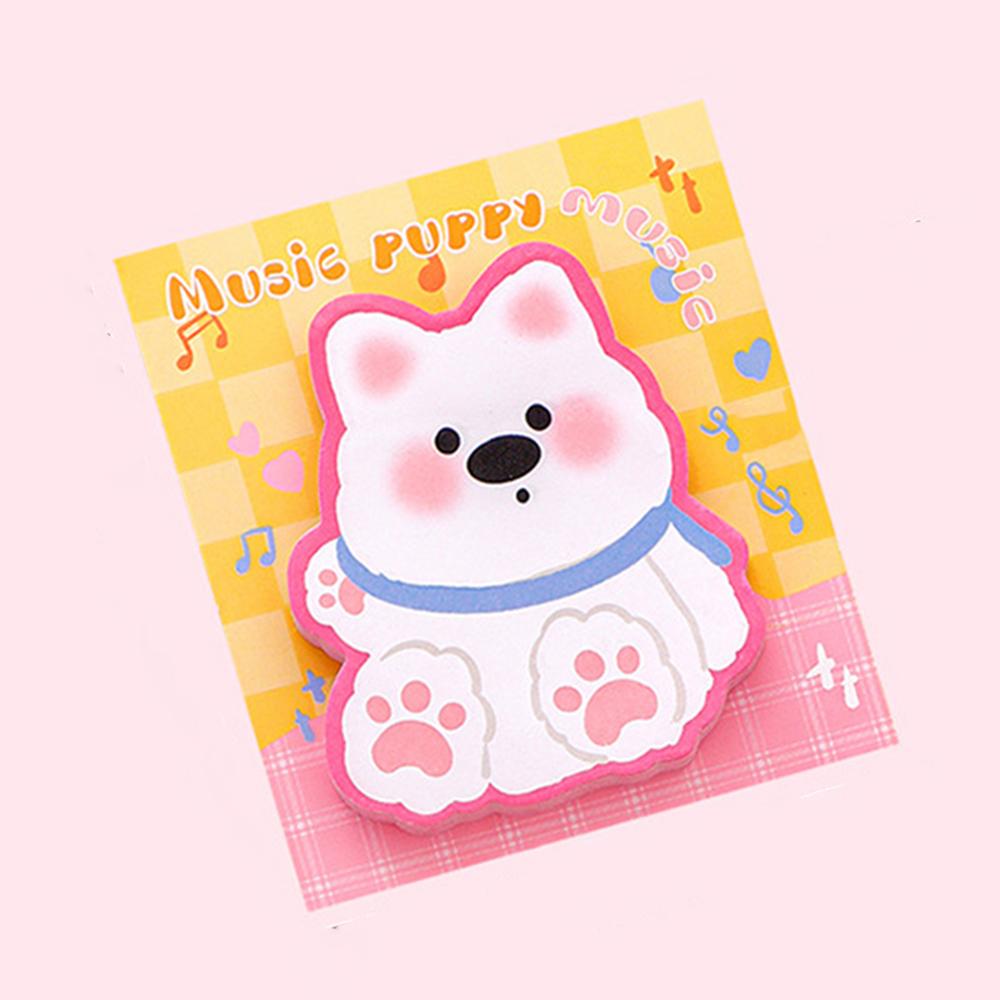 1 Piece Sticker Cute Kawaii Dopamine Dog Sticky Notes Notepad Memo Pads Office School Supplies Stationery