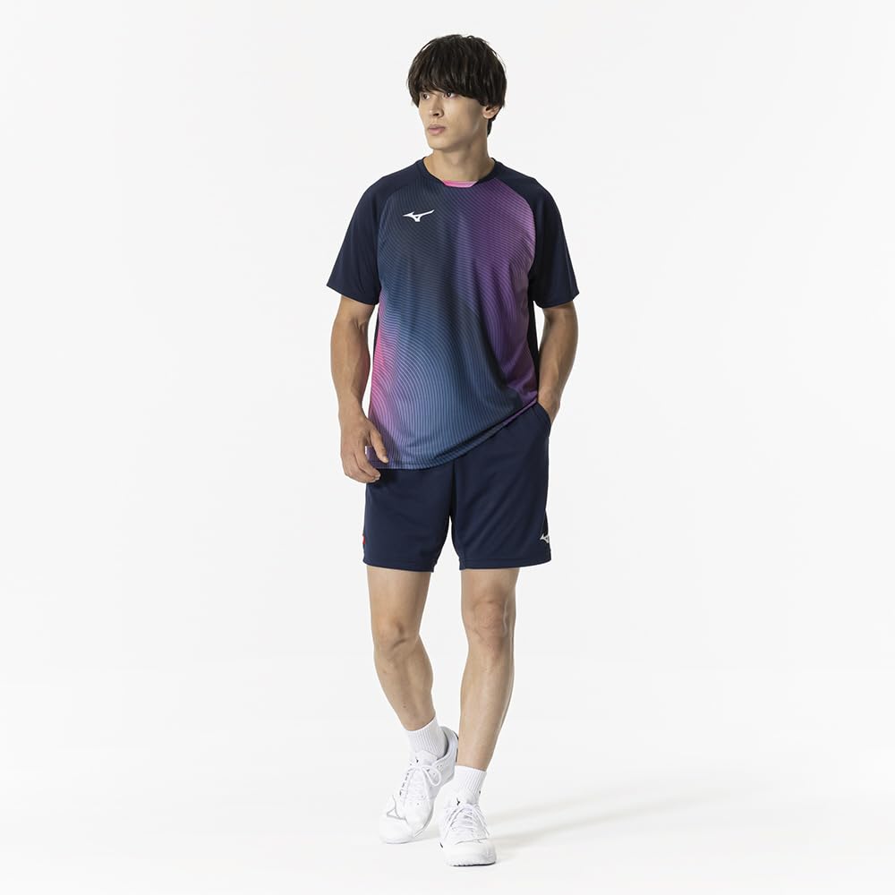 Table Tennis Game JTTA Size M Pants, Certified, Moisture-Wicking, Quick-Drying, Unisex, Adult, Navy, (82JBB002)