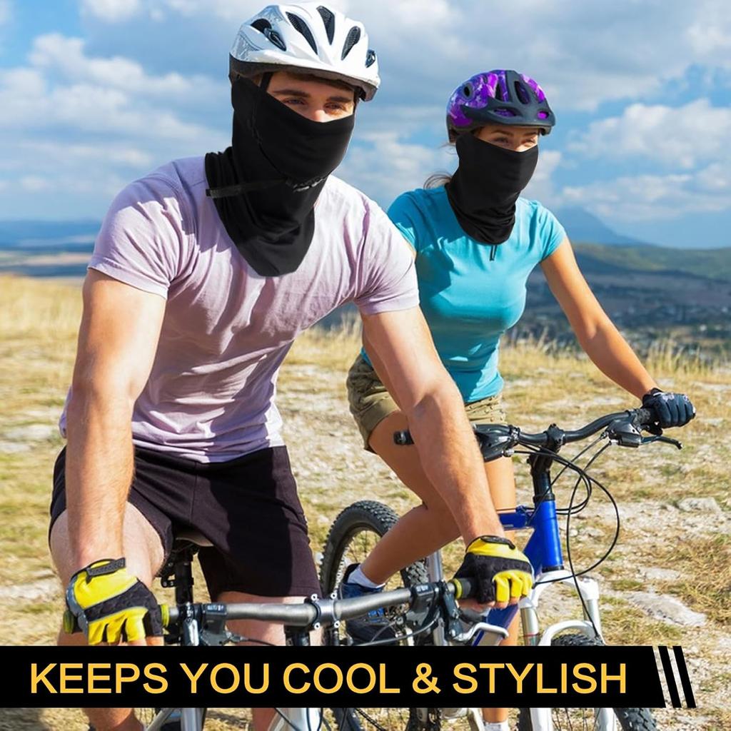 SUNLAND Breathable Gaiter Face Mask Neck Gaiter Scarf Dust Sun Protection Face Cover Windproof Ideal For Running Cycling