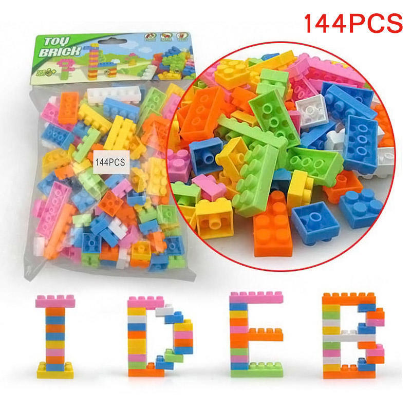Buy 144pcs Fun Plastic Blocks Building Blocks SelfLocking Bricks