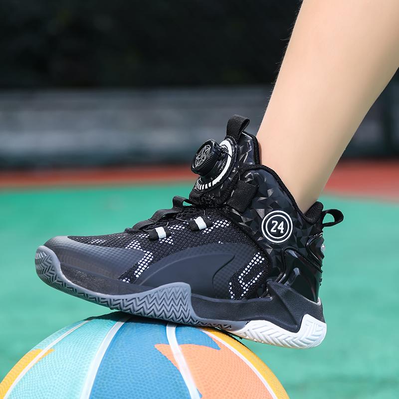31-42 Kids Lagre Size Convenient and Fashionable Sports and Leisure Shoes High Top Basketball Shoes Sport Shoes