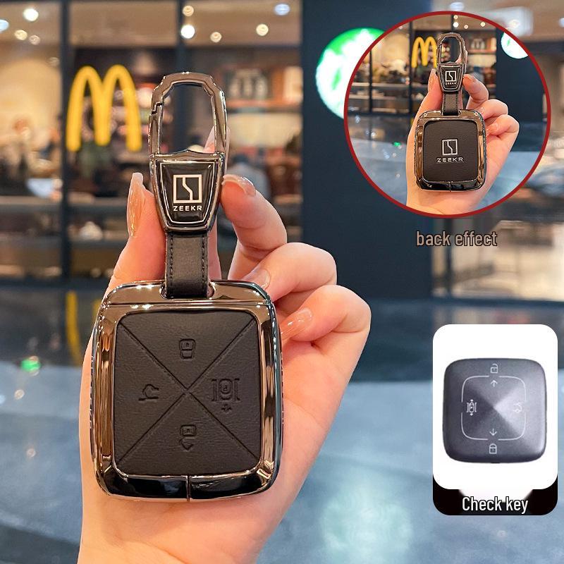 Zeekr 001/007GT/7X/009X Schlüsseletui: Schutz-Metallgehäuse mit Schnalle für Fernbedienung