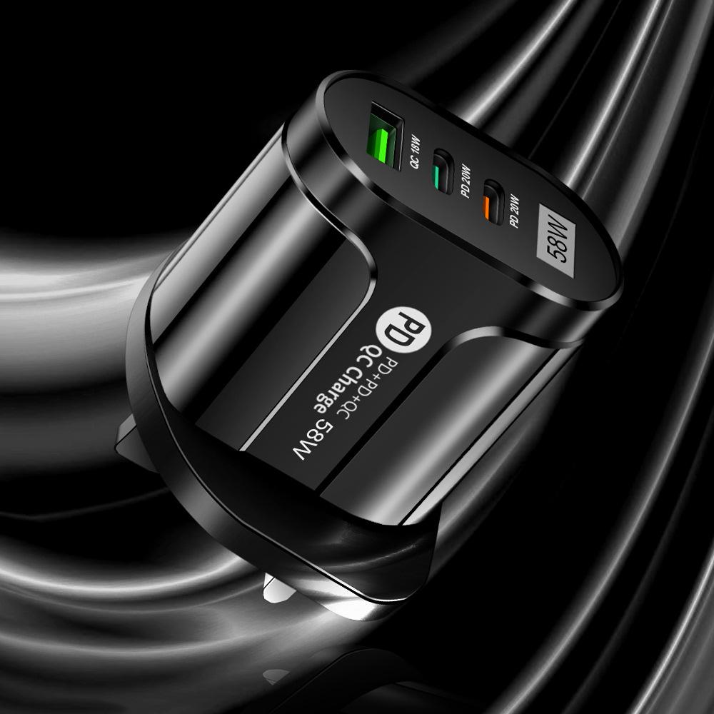 Luminous 58W Dual Fast Charger with 2PD & QC3.0 - EU/US/UK/KR/AU Standard