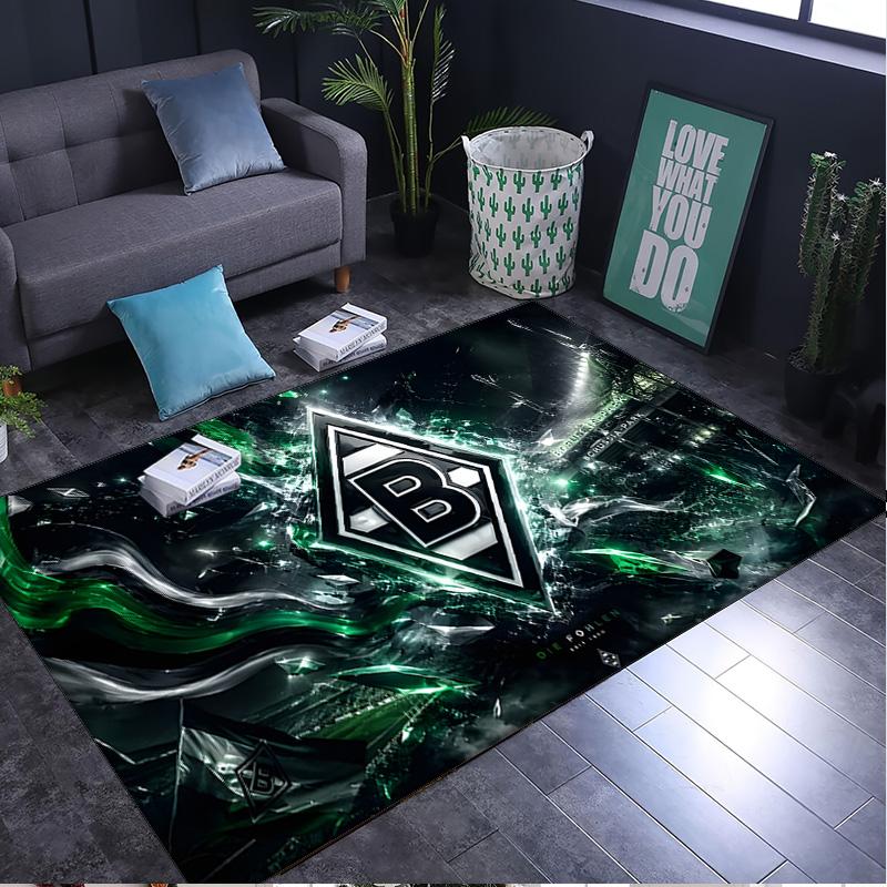 1PC rug Green And Silver Abstract Carpet, Chair Rug,Area Rug for Office Bedroom living rooms bedroom, Doormat decor Christmas fan gifts