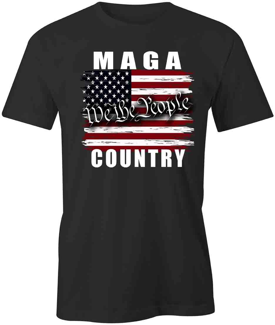 WE THE PEOPLE MAGA COUNTRY TShirt Tee Printed Graphic T-Shirt Gift S1BCA990 S