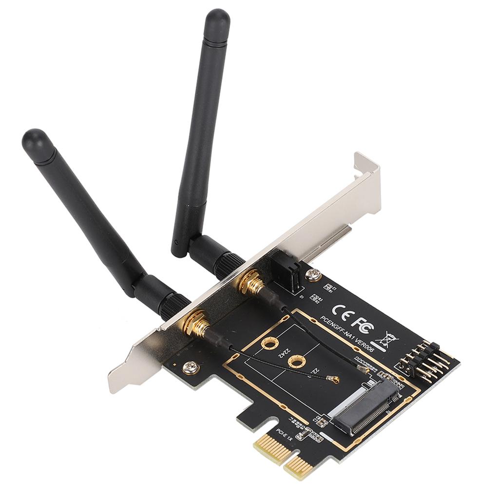 PCI E to NGFF M.2 WIFI Wireless Module Adapter Card KEY A E Network Expansion Card
