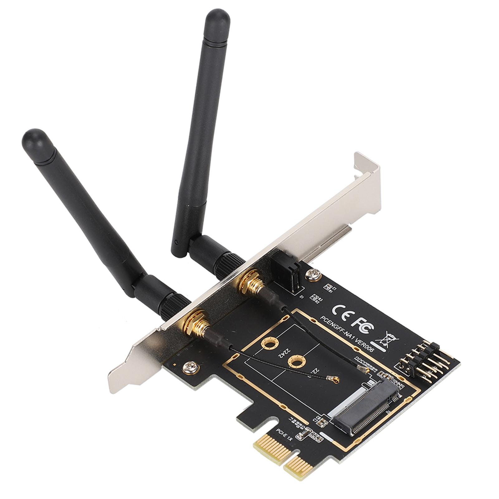 

Плата адаптера бездротового модуля PCI E до NGFF M.2 WIFI КЛЮЧ Карта мережевого розширення AE