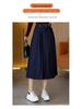 Simple High-Waisted Mid-Length Denim Skirt - 2026 Early Spring Collection, Comfortable, Loose, and Slimming Fit.