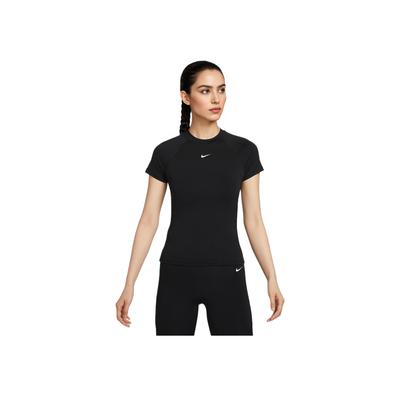Dri-Fit Schnelltrocknend Einfarbig Logo Atmungsaktives Mesh Trainings-T-Shirt Damen Tops Schwarz Weiß FV7843010
