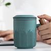 300ml Japanese Style Ceramic Filter Mug Tea Water Separation with Lid Creative Water Cup