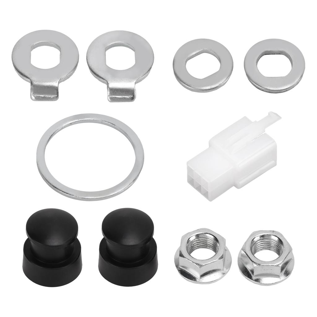 Steel Bicycle Hub Motor Nuts Washer Kit with 12mm Shaft for Universal Bike Component