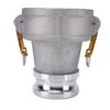 Aluminum Type DA Hose Fitting Cam and Groove Coupling Reducer 4 Inch Female and 3 Inch Male Thread
