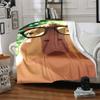 1pc Glasses, Capybara Blanket Lightweight Flannel Blanket Throw Blanket For Sofa, Bed, Travel, Camping, Livingroom, Office, Couch, Chair, And Bed yy25