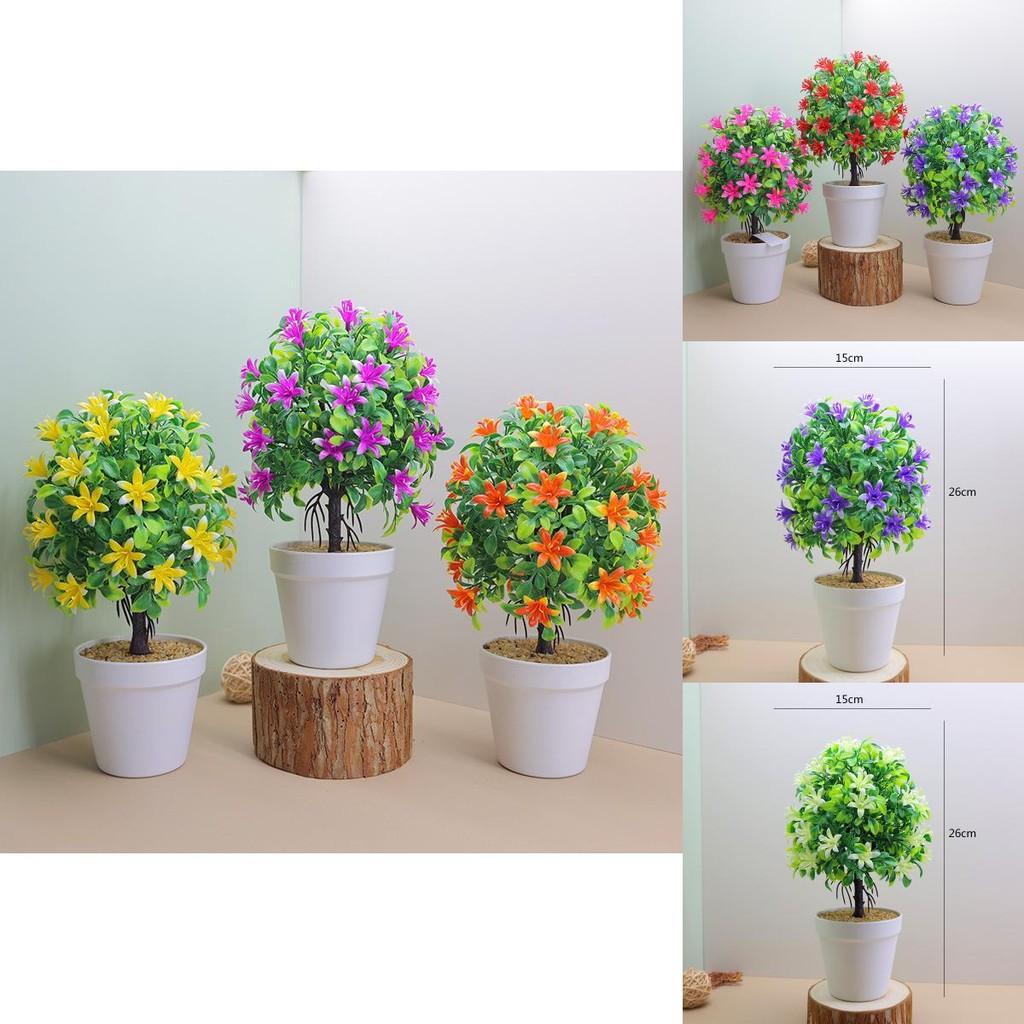 Plastic Murraya Exotica Bonsai With Decorative Pot For Home Decor And Photo Props