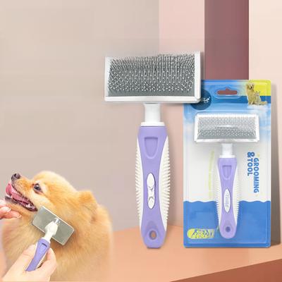 Fellpflegekamm für Haustiere: Metall-Nadelbürste für Katzen & Hunde, Entfernt lose Haare & Verfilzungen