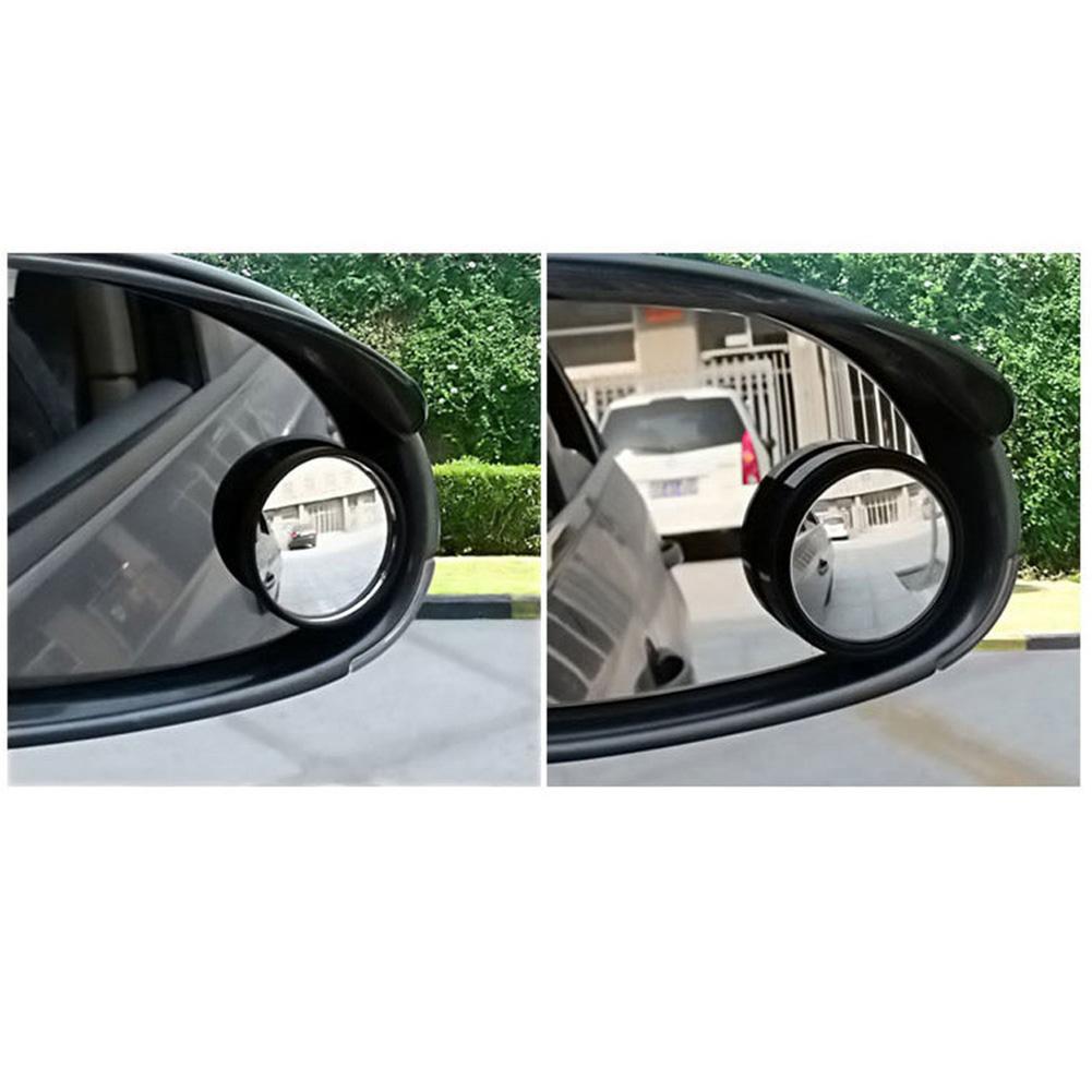 1 Pair Blind Spot Mirror Mirrors Parts Truck Black Car Convex Rear View Wide Angle Mirror 360 Rotation 5.5*2cm Hot Sale