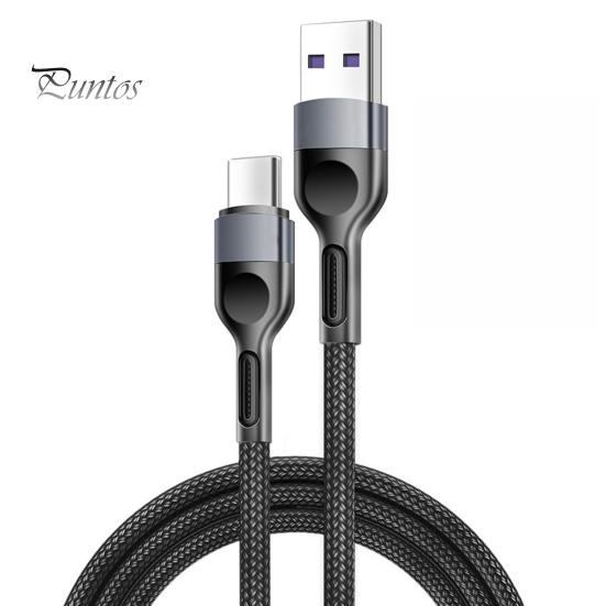 

Кабель для передачи данных, плетеный, для быстрой зарядки, 5A, тип-C, кабель для передачи данных для мобильного телефона, провод для зарядного устройства для дома 200cm чёрный