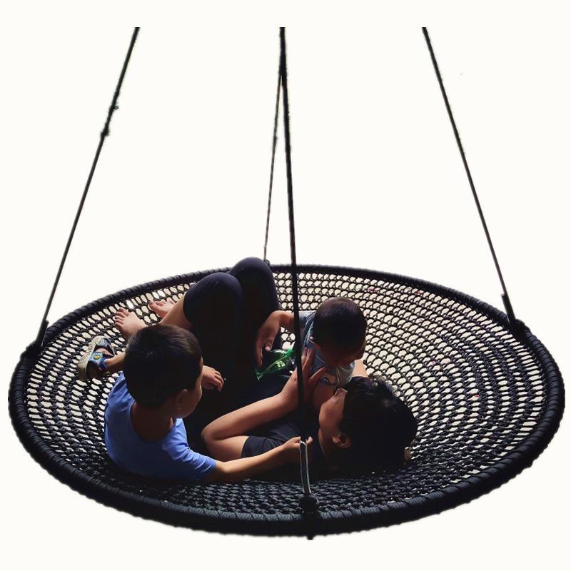 Children's Outdoor Round Bird's Nest Swing - Multi-person Playground Courtyard Swing