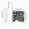 Highly Speed PCIE 1X To USB 3.0 Expansion Card USB 3.2 Gen1 Type C and USB 3.0 Interfaces Risers Card For Desktop PC