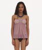 Hata Balloon Shirring Halter Neck Bikini Set_Dusty Pink
