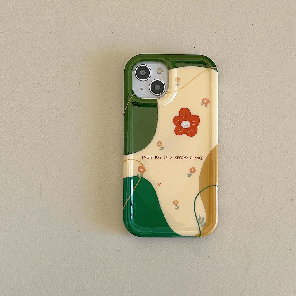 Cartoon Sunflower Smiley Daisy Cute Flower Ins Graffiti Cute Phone Case For Iphone 14 Pro Max 13 12 11 Promax Back Cover Capa