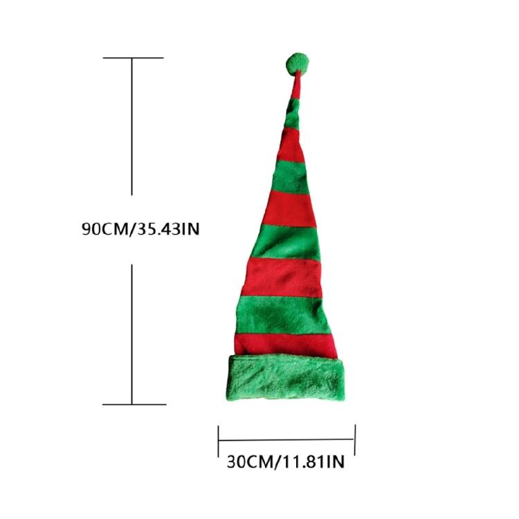 Blingbling Long Caps Elf Hat Christmas Hat Leprechaun for Party Celebrations