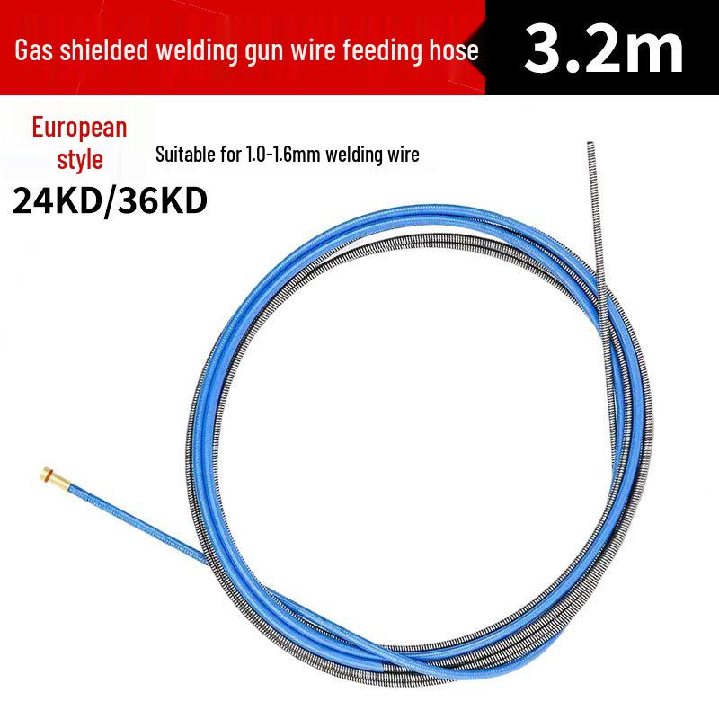 Europejski pistolet spawalniczy MIG z wężem podajnika drutu osłanianym gazem - sprężynowy wkład 200/350/500A