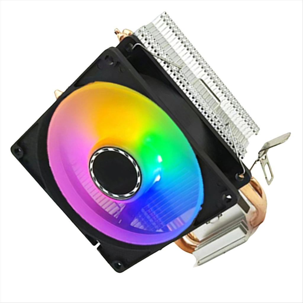 2025 New CPU Cooler 2 Heat Pipes PC Radiator Cooling 3PIN PWM Silent Rgb Fan for 1700 1150 1155 1156 1366 AM2/AM3/AM4