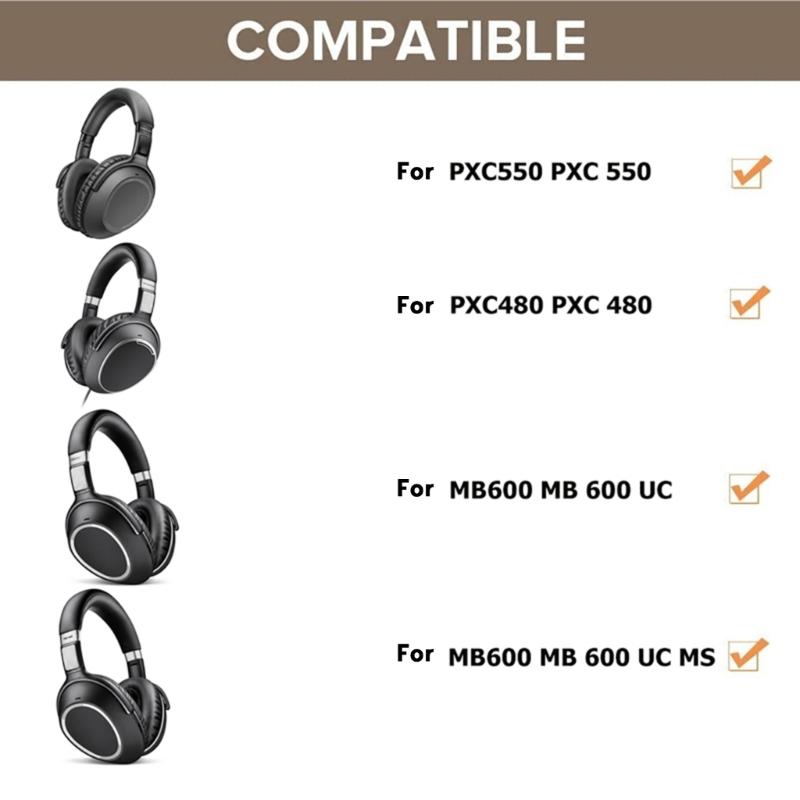 Bequeme Ohrpolster für PXC550 PXC480 MB660 Headset Ohrmuscheln Memory-Schaum Ohrpolster Kopfhörer Ohrmuscheln Ersatzteil