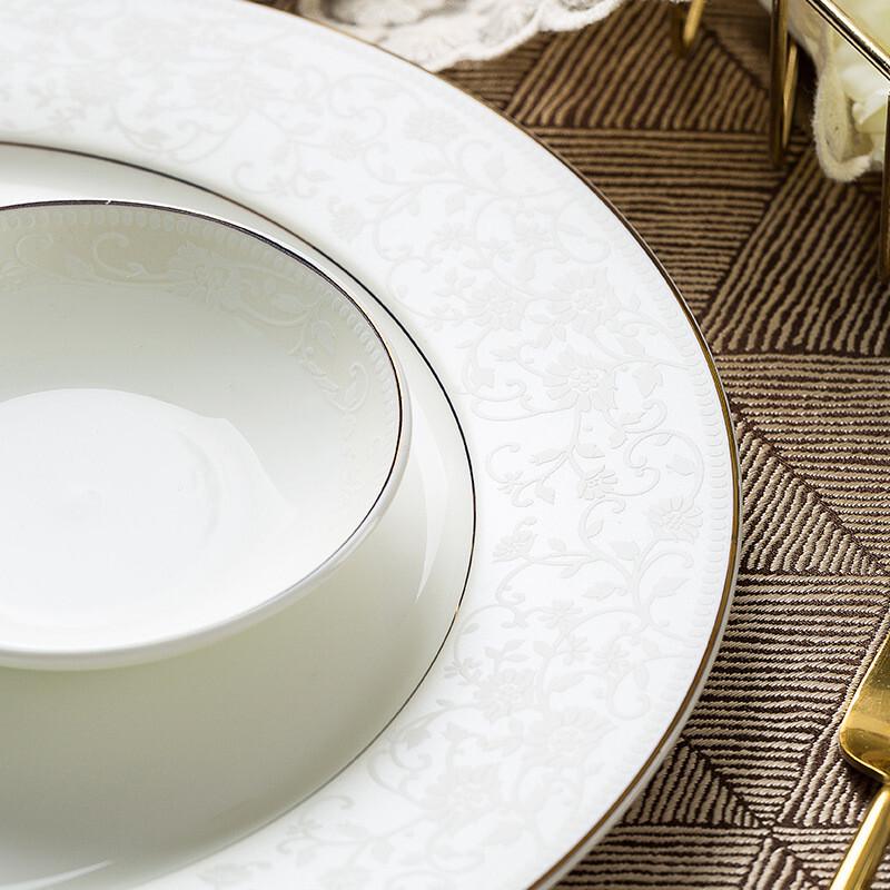 Qianhua Zhike 56-Piece European Ceramic Dinnerware Set