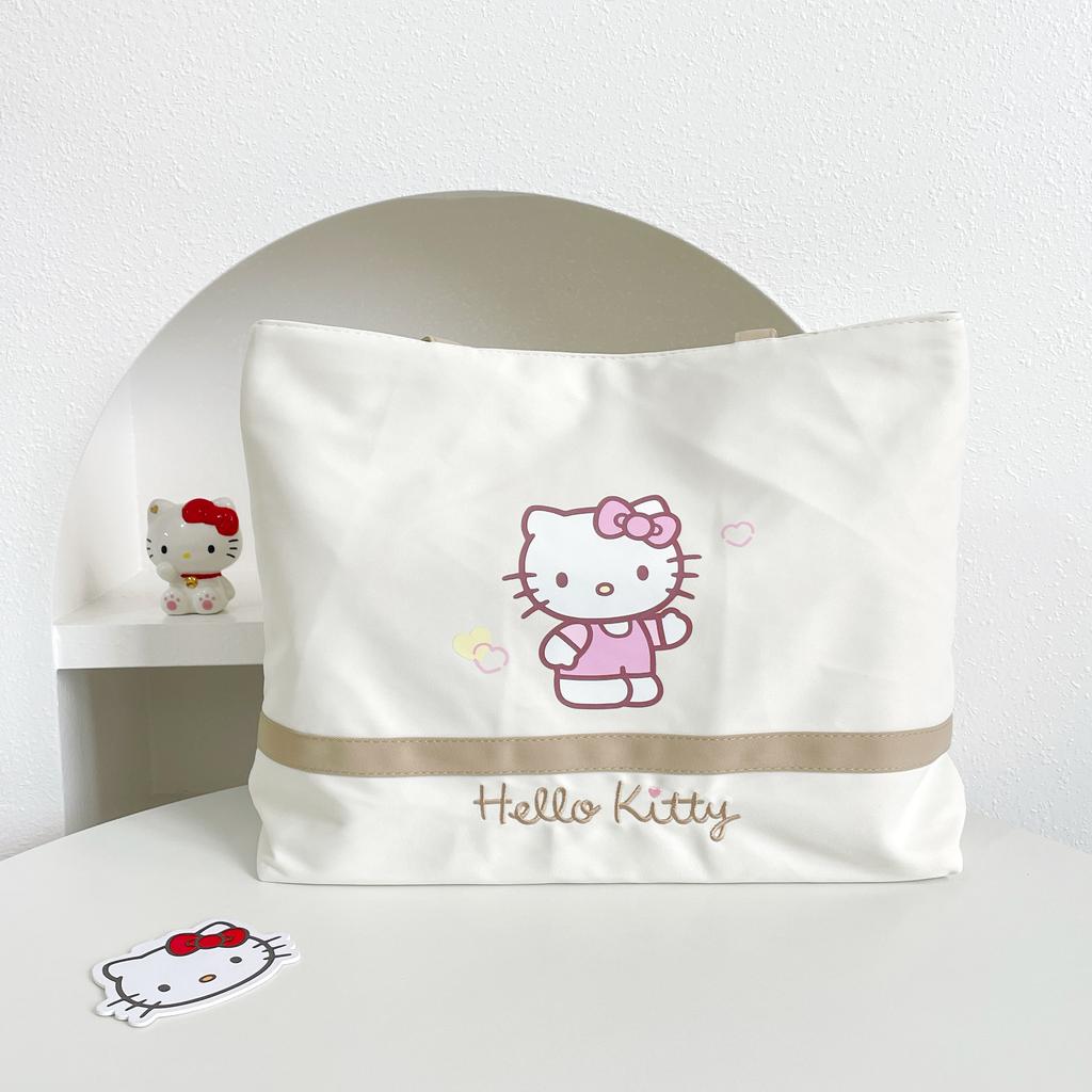 New Sanrio Hello Kitty Hello Kitty Polyester Shoulder Bag Regular Women's Beige ZL-BH-5132