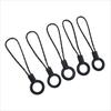 Phone Charms Mobile Phone Lanyard Black Circle Cellphone Strap  Keychains Hooks
