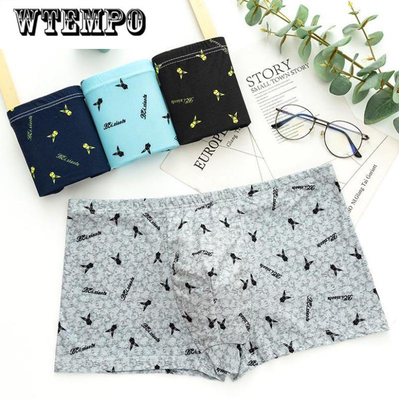 4 Pcs Men Underwear Elastic Boxer Briefs U Convex Underpants Soft and Comfortable Shorts Boxer Shorts