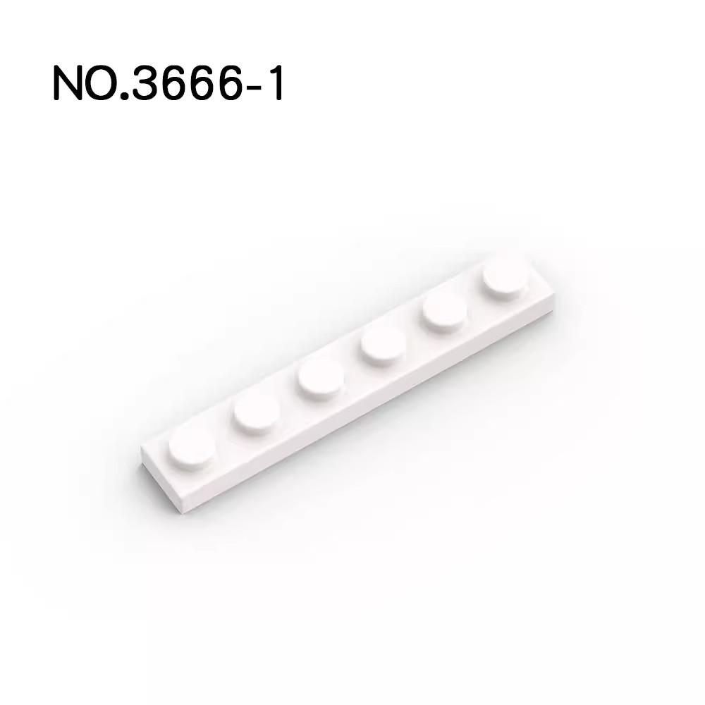 20Pcs MOC Parts 3666 Plate 1 X 6 Compatible Bricks DIY Assmble Building Blocks Particle Kid Puzzle Assmble Toy Gift