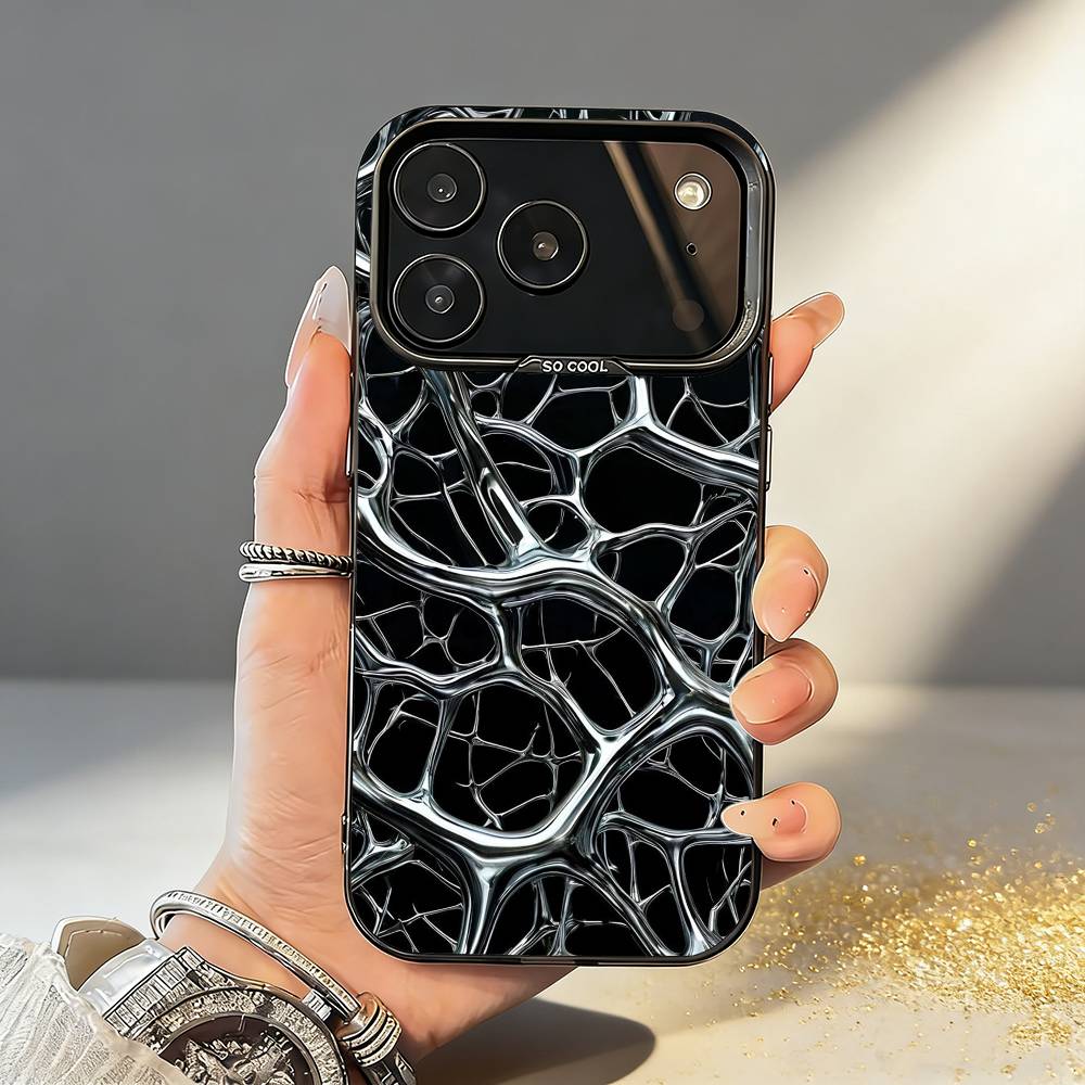 

C-Carbon F-Fiber Pattern Painting Phone Case For iPhone17,16,15,14,13,12,11,Pro,MAX White Matte Shockproof Cover iPhone14ProMax