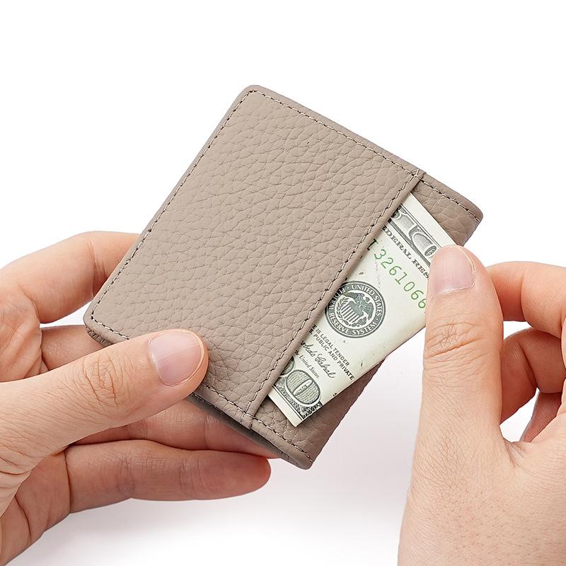 Mini Leather Small Change Wallet Top-layer Cowhide Ultra-thin Coin Storage Bag Japanese Purse