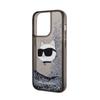 Karl Lagerfeld Liquid Glitter Nft Choupette Head - Etui Iphone 14 Pro Max (Czarny)