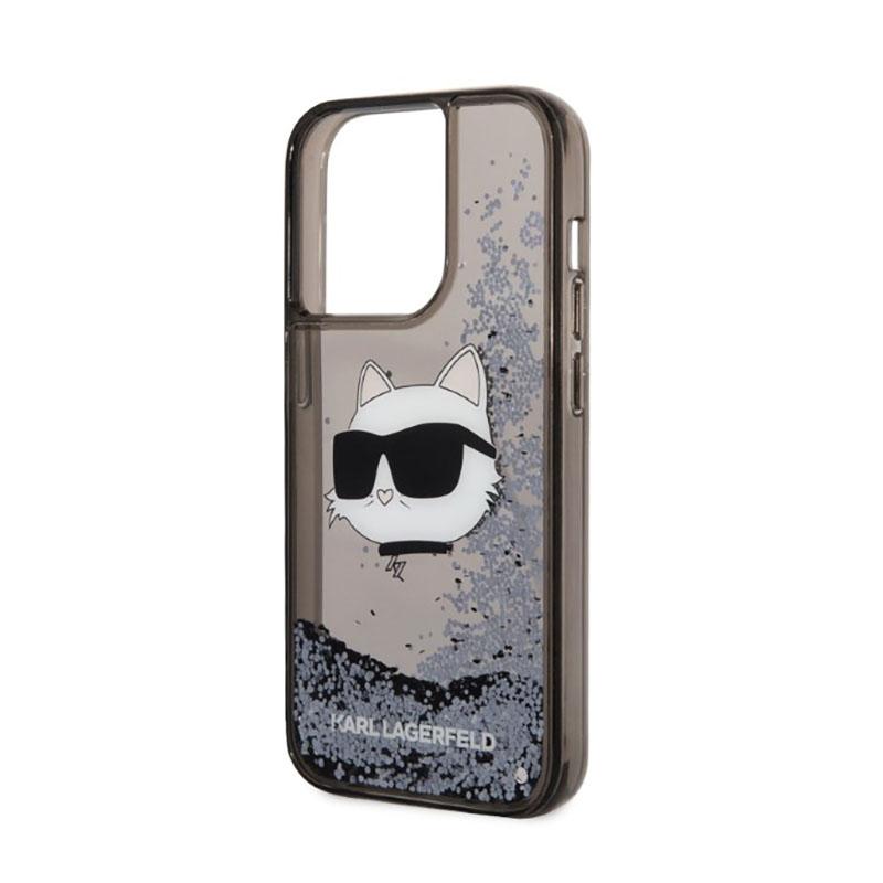 Karl Lagerfeld Liquid Glitter Nft Choupette Head - Etui Iphone 14 Pro Max (Czarny)