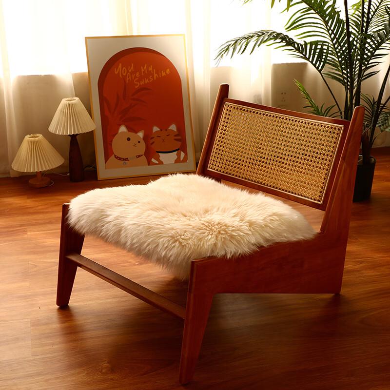 Warm Plush Wool Office Seat Cushion