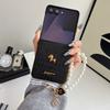 Case for Samsung Galaxy Z Flip 7 6 5 4 3 with Bling Bracelet PC Slim Shockproof Cover Phone Bumpers
