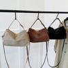 Fashion Suede Shoulder Bag Solid Color Tote Bag Waterproof Ladies Crossbody Bag Streetwear