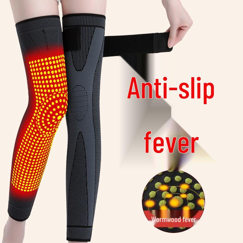 

Mugwort Heated Compression Knee Pads for Men & Women – Non-Slip, Warmth & Physical Therapy for Sports & Cold Legs XXL (198-220 lbs)